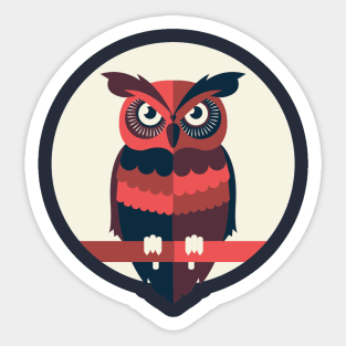Angry Owl Sticker
